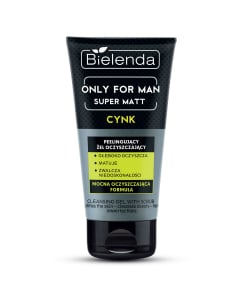 Clamanti Salon Supplies - Bielenda Only For Men Super Matt Zinc Cleansing Gel 150ml