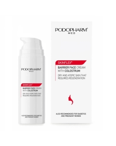 Clamanti Salon Supplies - Podopharm Med Skinflex Barrier Face Cream with Colostrum for Dry and Atopic Skin -Airless 50ml