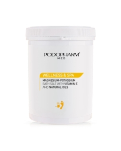 Clamanti Salon Supplies - Podopharm Professional Wellness & Spa Magnesium-Potassium Bath Salt with Vitamin E and Natural Oils 1400g