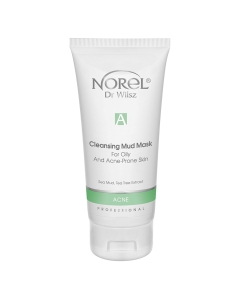 Clamanti Salon Supplies - Norel Professional Cleansing Mud Mask for Acne and Acne Prone Skin with Sea Mud & Tea Tree Extract 200ml