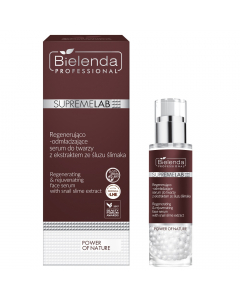 Clamanti Salon Supplies - Bielenda Professional SupremeLab Power of Nature Regenerating & Rejuvenating Face Serum with Snail Slime Extract 30g 