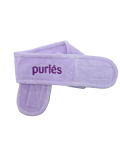 Purles Professional Headband with Velcro Fastener Purple