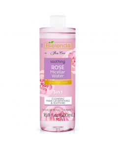 Clamanti - Bielenda Rose Care Soothing 3in1 Micellar Water for Dry Sensitive Skin 500ml
