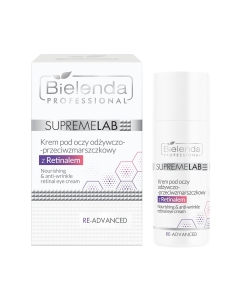 Clamanti Salon Supplies - Bielenda Professional Supremelab Re-Advanced Nourishing and Anti Wrinkle Eye Cream with 0.03% Retinal 15ml