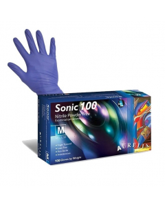Clamanti Aurelia Sonic 100 Nitrile Powwder Free Examination Gloves Size M 100pcs 