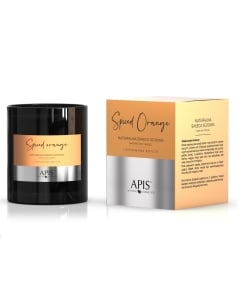 Clamanti Salon Supplies - Apis Spiced Orange Natural Soy Candle Orange with Cinnamon Fragrance 220g