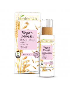Clamanti Salon Supplies - Bielenda Vegan Muesli Matting Serum Oat Wheat Rice Milk 30 ml
