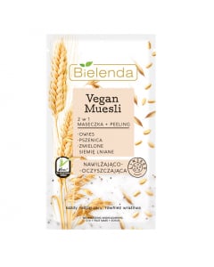 Clamanti Salon Supplies - Bielenda Vegan Muesli 2 in 1 Moisturizing Mask Oats Wheat Flax Seed 8 g