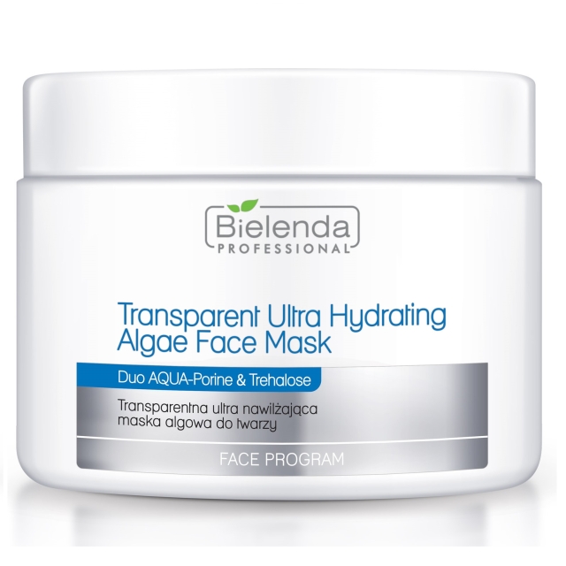 Clamanti Salon Supplies - Bielenda Professional Aqua Porine Transparent Ultra Hydrating Face Algae Mask 190g