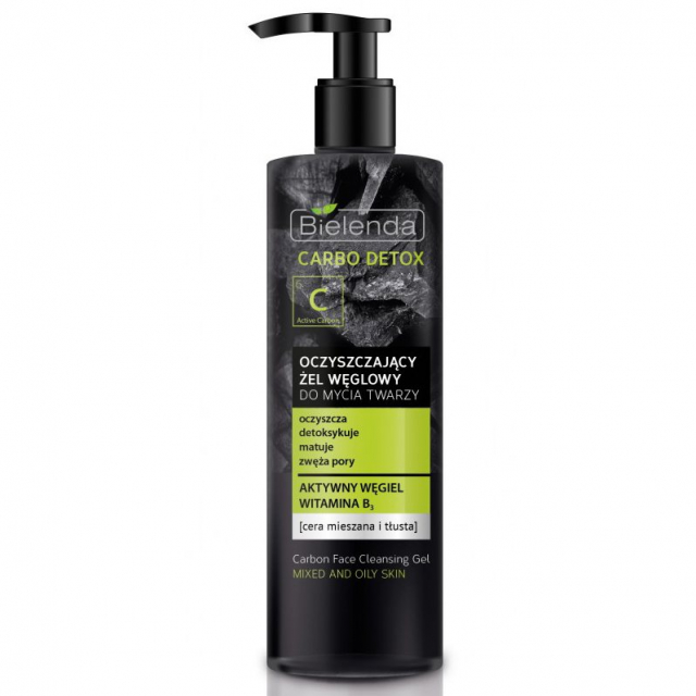Clamanti Salon Supplies - Bielenda Carbo Detox Charcoal Purifying Cleansing Gel 195g