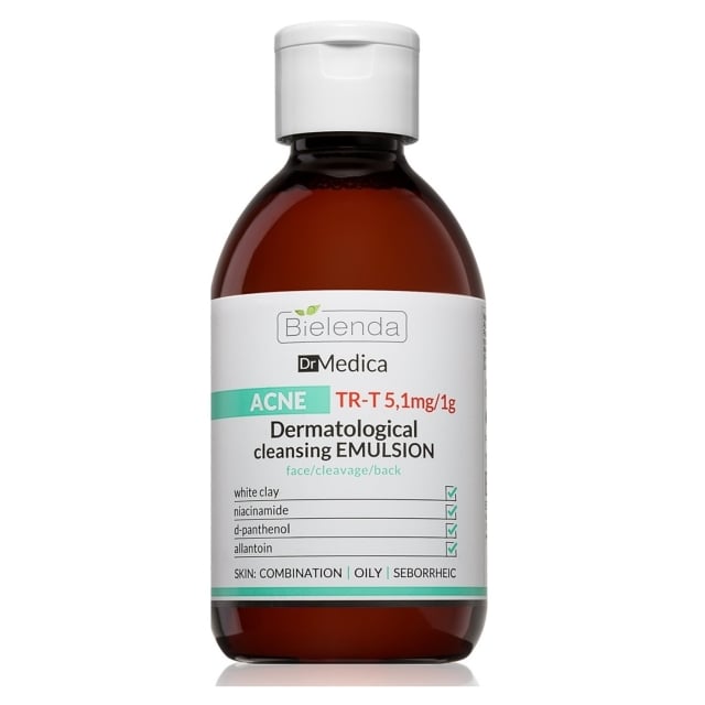 Clamanti Salon Supplies - Bielenda Dr Medica Dermatological Anti Acne Cleansing Emulsion for Face Cleavage and Back 250g