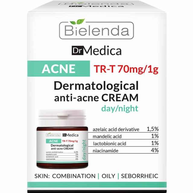 Clamanti Salon Supplies - Bielenda Dr Medica Dermatological Anti Acne Face Cream Day Night 50ml