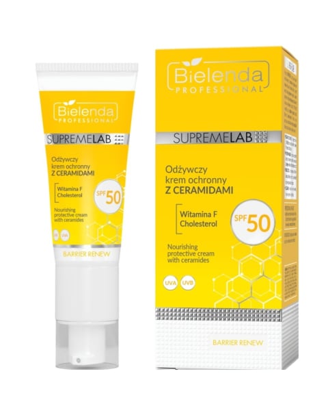 Bielenda Professional Supremelab Barrier Renew Nourishing SPF 50 Protective Cream with Ceramides 40ml