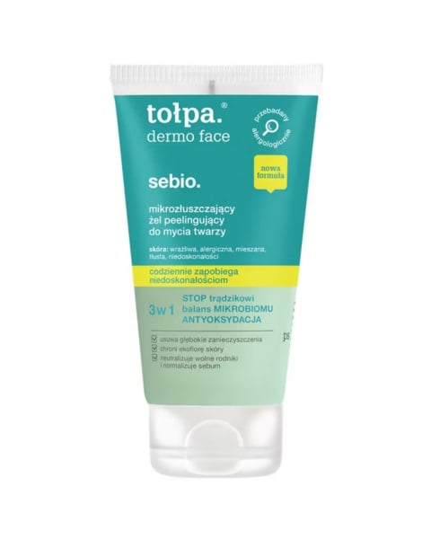 Tolpa Dermo Face Sebio Micro-Exfoliating Facial Cleansing Scrub Gel 150ml