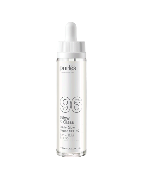 Purlés 96 Glow & Glass Daily Glow Drops Facial Sunscreen SPF 50 50ml
