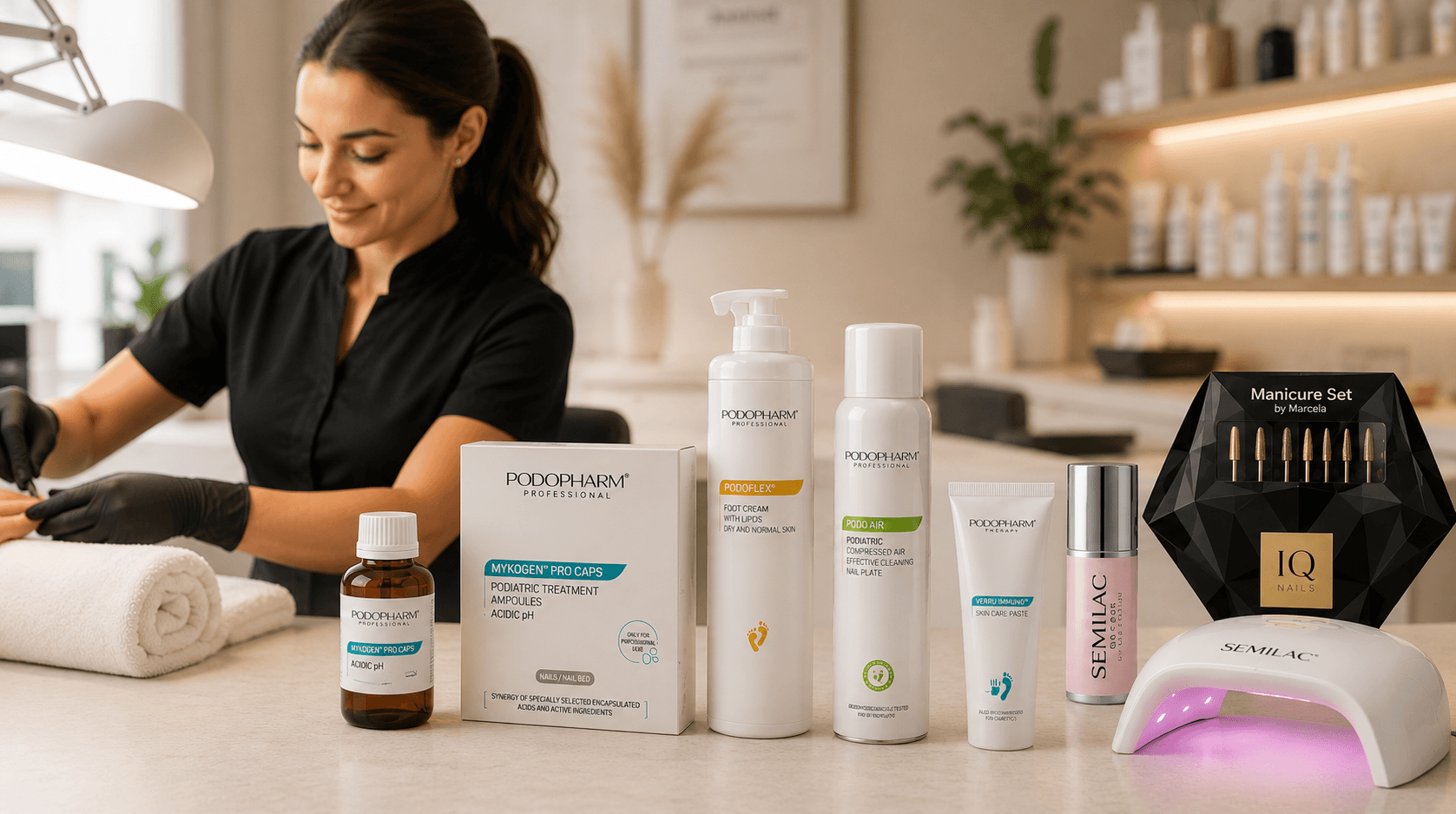 Professional salon products for beauty, nail and podiatry trade customers